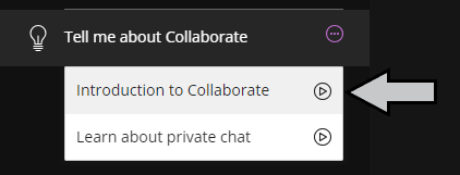 Click "Introduction to Collaborate"